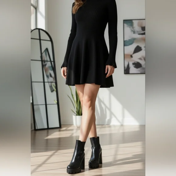 London Rag Beatriz/women's/ ankle boots/Block heel/Chunky platform/zipper/size 7 - Picture 3 of 14